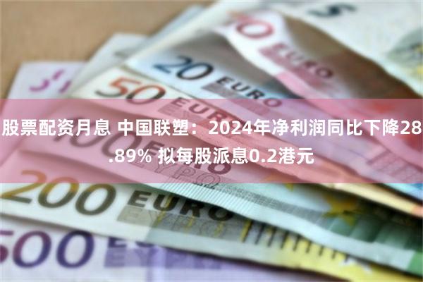 股票配资月息 中国联塑：2024年净利润同比下降28.89% 拟每股派息0.2港元