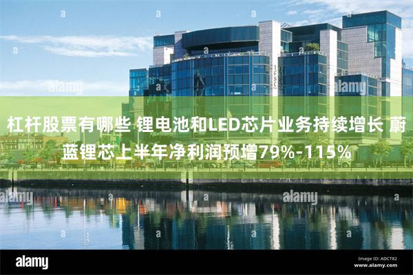 杠杆股票有哪些 锂电池和LED芯片业务持续增长 蔚蓝锂芯上半年净利润预增79%-115%